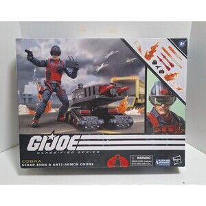 HASBRO GI JOE CLASSIFIED SERIES #74 SCRAP-IRON & ANTI-ARMOR DRONE NIB NEW IN BOX